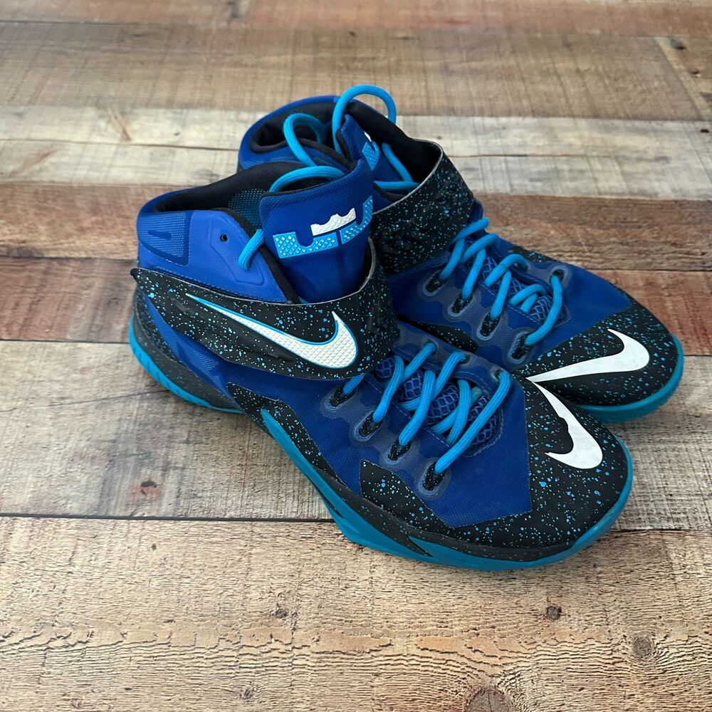Nike LeBron Soldier Blue/Black Speckle Basketball Shoes | Men’s 13 - Picture 4 of 8